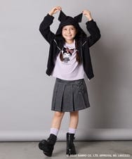KJCJA80044 a.v.v KIDS(アー・ヴェ・ヴェ) 【数量限定】[100-150]［マイメロディ／クロミ］耳付きパーカー ピンク