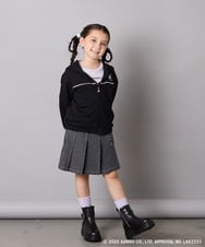 KJCJA80044 a.v.v KIDS(アー・ヴェ・ヴェ) 【数量限定】[100-150]［マイメロディ／クロミ］耳付きパーカー ピンク