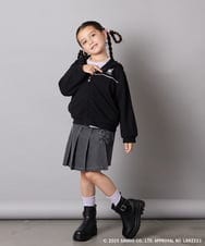 KJCJA80044 a.v.v KIDS(アー・ヴェ・ヴェ) 【数量限定】[100-150]［マイメロディ／クロミ］耳付きパーカー ピンク