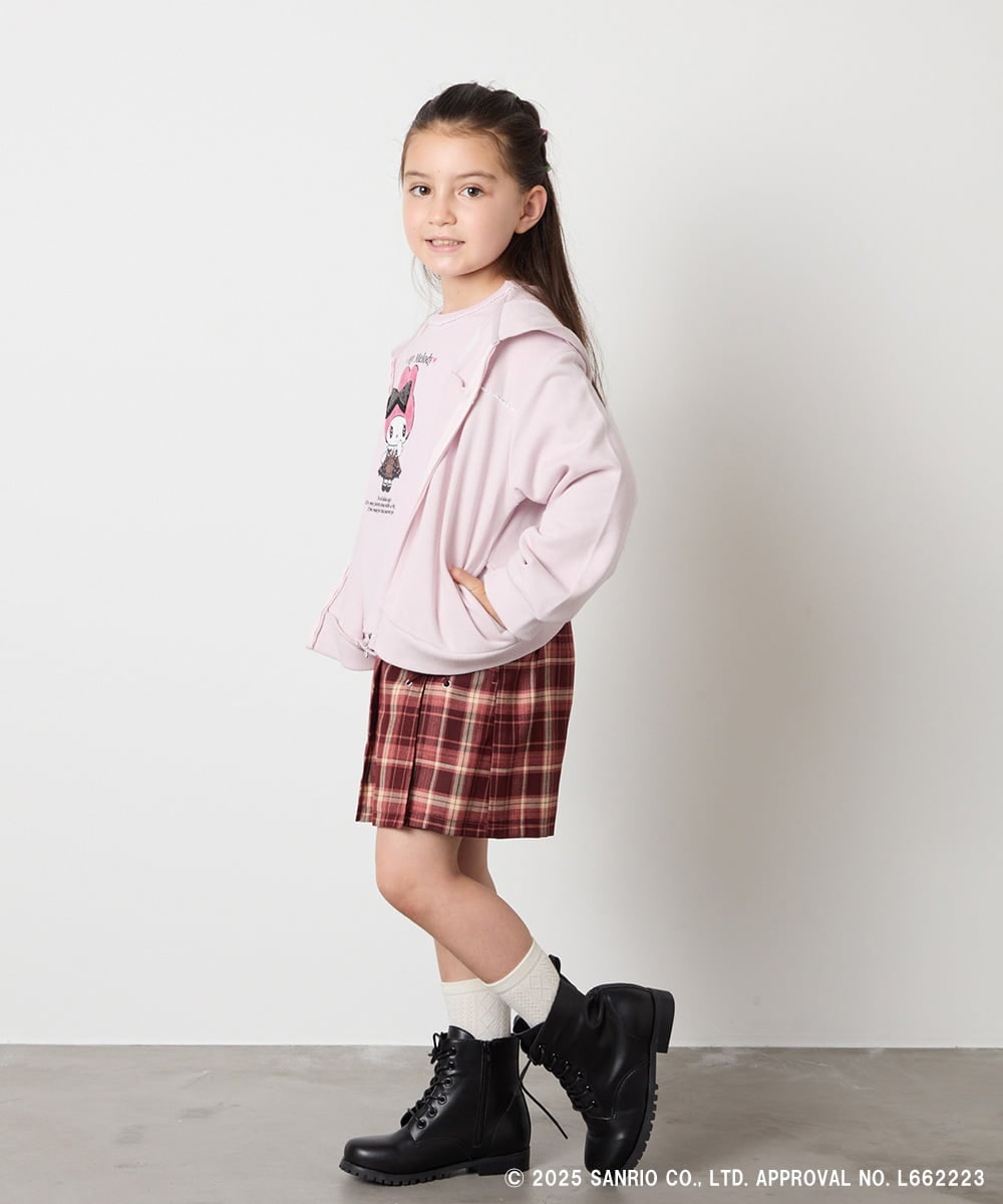 KJCJA80044 a.v.v KIDS(アー・ヴェ・ヴェ) 【数量限定】[100-150]［マイメロディ／クロミ］耳付きパーカー ピンク
