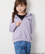 KJCJD05059 a.v.v KIDS(アー・ヴェ・ヴェ) [110-160]【サンリオ/数量限定/毛玉になりにくい/速乾】クロミパーカー ラベンダー