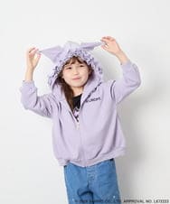 KJCJD05059 a.v.v KIDS(アー・ヴェ・ヴェ) [110-160]【サンリオ/数量限定/毛玉になりにくい/速乾】クロミパーカー ラベンダー