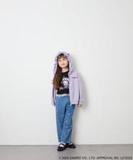 KJCJD05059 a.v.v KIDS(アー・ヴェ・ヴェ) [110-160]【サンリオ/数量限定/毛玉になりにくい/速乾】クロミパーカー ラベンダー