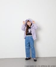 KJCJD05059 a.v.v KIDS(アー・ヴェ・ヴェ) [110-160]【サンリオ/数量限定/毛玉になりにくい/速乾】クロミパーカー ラベンダー
