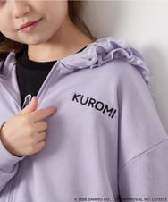 KJCJD05059 a.v.v KIDS(アー・ヴェ・ヴェ) [110-160]【サンリオ/数量限定/毛玉になりにくい/速乾】クロミパーカー ラベンダー