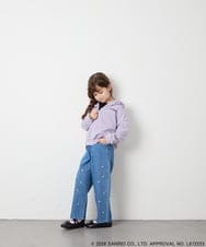KJCJD05059 a.v.v KIDS(アー・ヴェ・ヴェ) [110-160]【サンリオ/数量限定/毛玉になりにくい/速乾】クロミパーカー ラベンダー