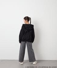 KJCJD05059 a.v.v KIDS(アー・ヴェ・ヴェ) [110-160]【サンリオ/数量限定/毛玉になりにくい/速乾】クロミパーカー ブラック
