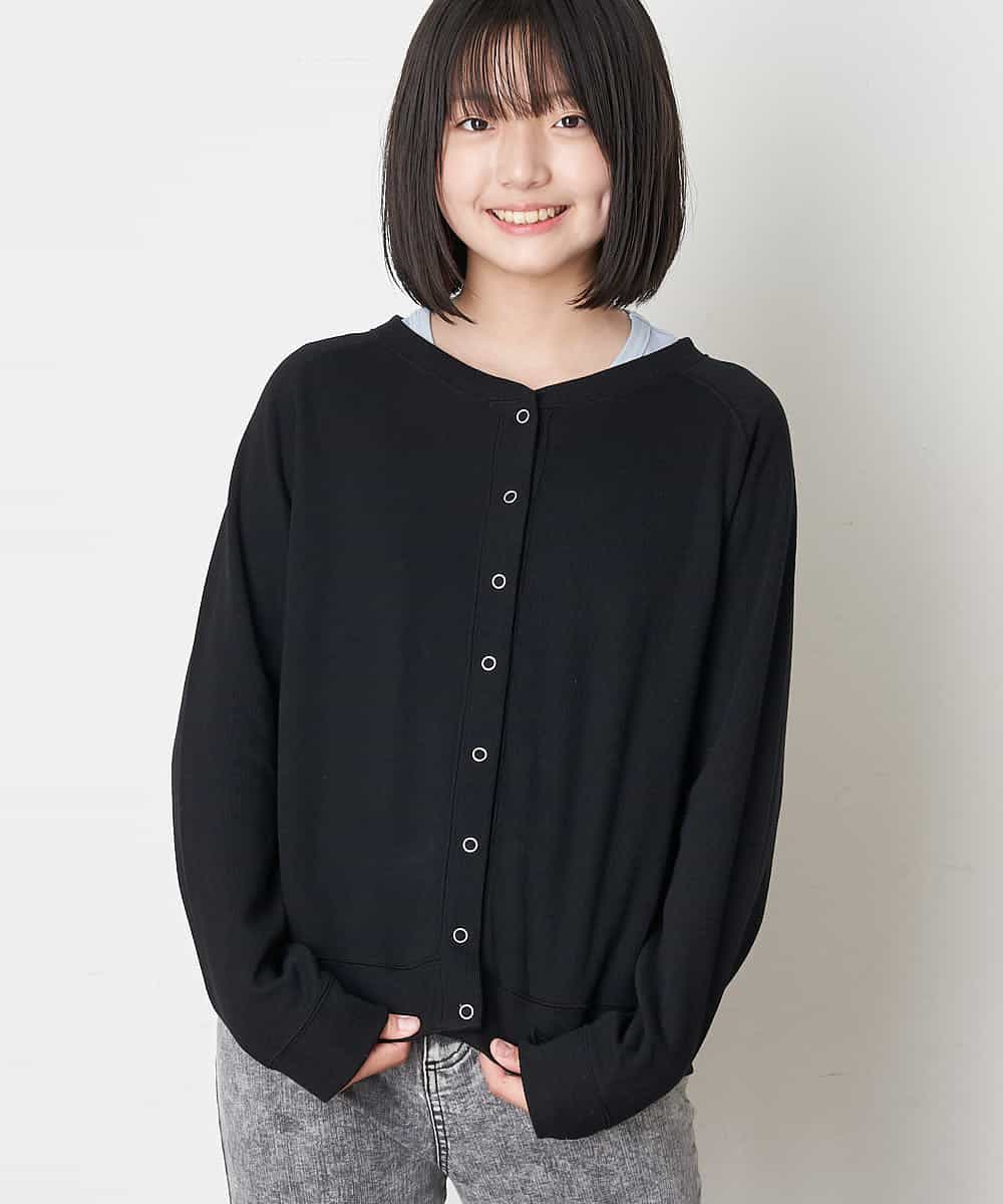 KJCJM21029 a.v.v KIDS(アー・ヴェ・ヴェ) [100-130]リングドットサカリバカーディガン ラベンダー