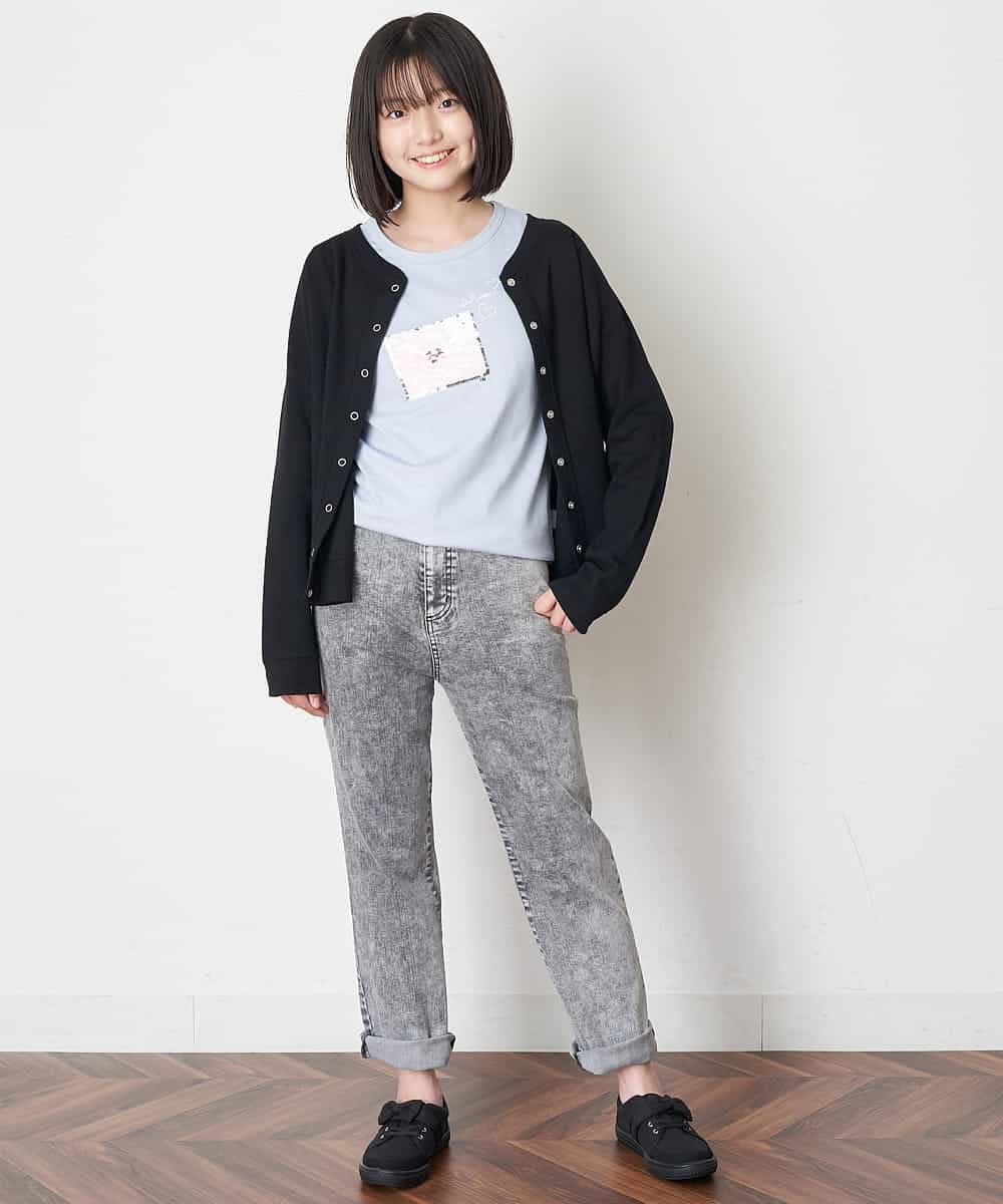 KJCJM21029 a.v.v KIDS(アー・ヴェ・ヴェ) [100-130]リングドットサカリバカーディガン ラベンダー