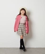 KJCJS30034 a.v.v KIDS(アー・ヴェ・ヴェ) [120-130]カールヤーンカーディガン ピンク
