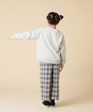 KJCKA41039 a.v.v KIDS(アー・ヴェ・ヴェ) [130-160]ワンポイント刺繍カーディガン ライトグレー