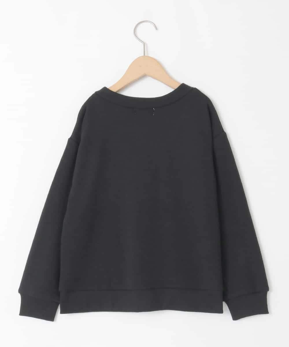 KJCKA41039 a.v.v KIDS(アー・ヴェ・ヴェ) [130-160]ワンポイント刺繍カーディガン ブラック