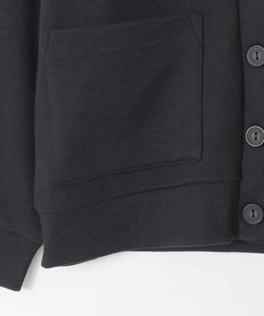 KJCKA41039 a.v.v KIDS(アー・ヴェ・ヴェ) [130-160]ワンポイント刺繍カーディガン ブラック