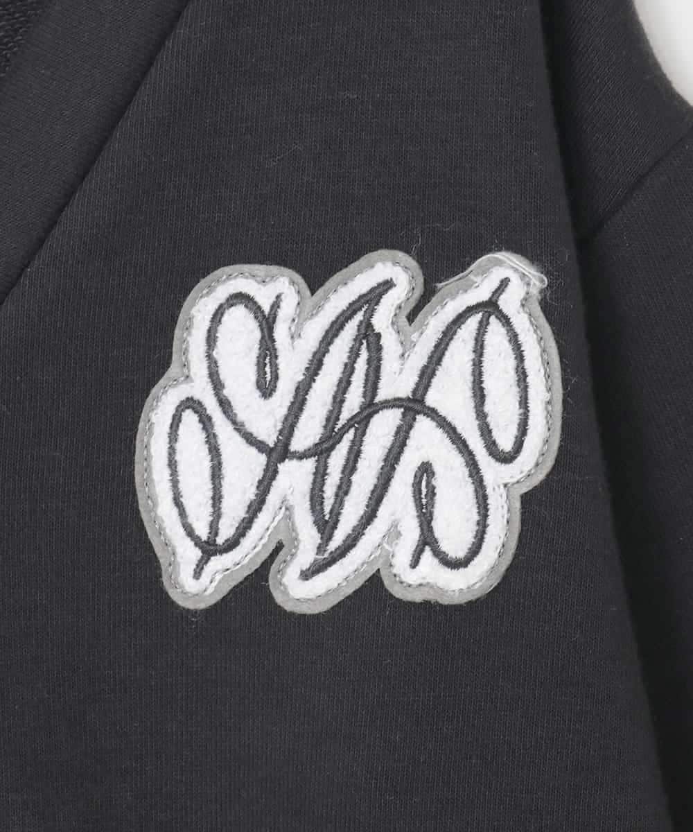 KJCKA41039 a.v.v KIDS(アー・ヴェ・ヴェ) [130-160]ワンポイント刺繍カーディガン ブラック