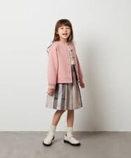 KJCKT41034 a.v.v KIDS(アー・ヴェ・ヴェ) [140-150]ダンボールカーディガン ブルー