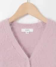 KJCLA42044 a.v.v KIDS(アー・ヴェ・ヴェ) [120-160]フェザー調カーディガン ピンク