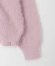 KJCLA42044 a.v.v KIDS(アー・ヴェ・ヴェ) [120-160]フェザー調カーディガン ピンク