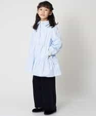 KJECM20034 a.v.v KIDS(アー・ヴェ・ヴェ) [110-130]ティアードワンピース[WEB限定サイズ] ライトブルー