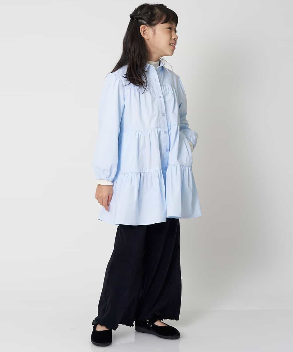 KJECM20034 a.v.v KIDS(アー・ヴェ・ヴェ) [110-130]ティアードワンピース[WEB限定サイズ] ブラック