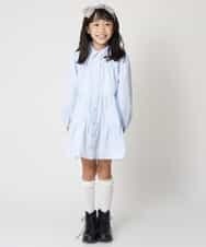 KJECM20034 a.v.v KIDS(アー・ヴェ・ヴェ) [110-130]ティアードワンピース[WEB限定サイズ] ブラック