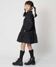 KJECM20034 a.v.v KIDS(アー・ヴェ・ヴェ) [110-130]ティアードワンピース[WEB限定サイズ] ブラック