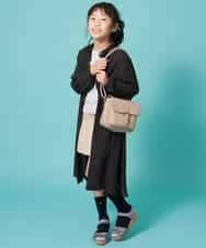 KJEDM03034 a.v.v KIDS(アー・ヴェ・ヴェ) [100-130]フロントボタンプリントワンピース[WEB限定サイズ] ライトブルー