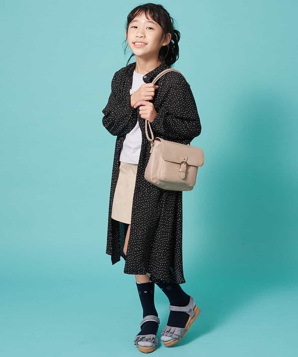 KJEDM03034 a.v.v KIDS(アー・ヴェ・ヴェ) [100-130]フロントボタンプリントワンピース[WEB限定サイズ] ライトブルー