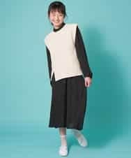 KJEDM03034 a.v.v KIDS(アー・ヴェ・ヴェ) [100-130]フロントボタンプリントワンピース[WEB限定サイズ] ライトブルー