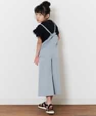 KJEDN02039 a.v.v KIDS(アー・ヴェ・ヴェ) [140-150]カシュクールサロペット ライトブルー