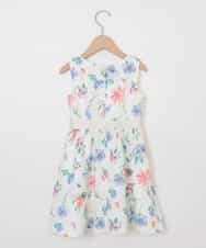 KJEEG01049 a.v.v KIDS(アー・ヴェ・ヴェ) [100-130]水彩フラワーワンピース[WEB限定サイズ] ホワイト