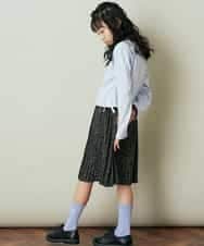 KJEEP30039 a.v.v KIDS(アー・ヴェ・ヴェ) [100-130]サイドリボンプリーツドッキングワンピース ライトブルー