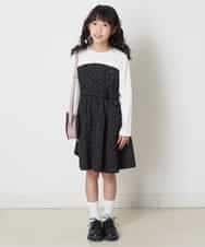 KJEEP32029 a.v.v KIDS(アー・ヴェ・ヴェ) [100-130]ドッキングワンピース ブルー