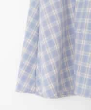 KJEFD40054 a.v.v KIDS(アー・ヴェ・ヴェ) [120-160]レースアップドッキングワンピース ライトブルー