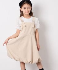 KJEFD41059 a.v.v KIDS(アー・ヴェ・ヴェ) [130-160]バルーンジャンスカ ベージュ
