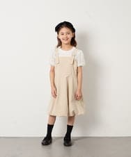 KJEFD41059 a.v.v KIDS(アー・ヴェ・ヴェ) [130-160]バルーンジャンスカ ベージュ