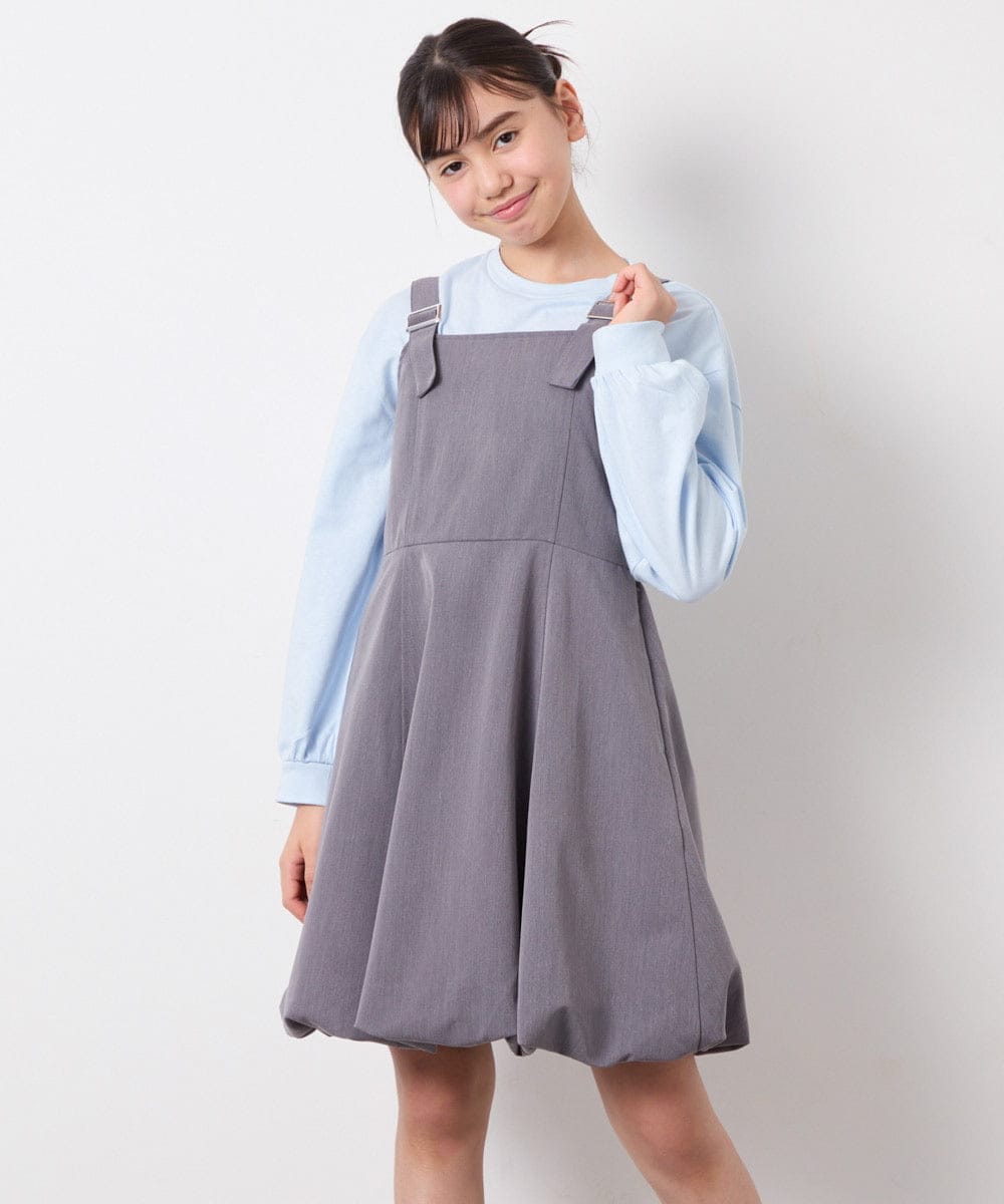 KJEFD41059 a.v.v KIDS(アー・ヴェ・ヴェ) [130-160]バルーンジャンスカ ダークグレー