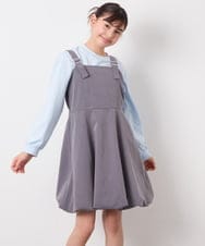 KJEFD41059 a.v.v KIDS(アー・ヴェ・ヴェ) [130-160]バルーンジャンスカ ダークグレー