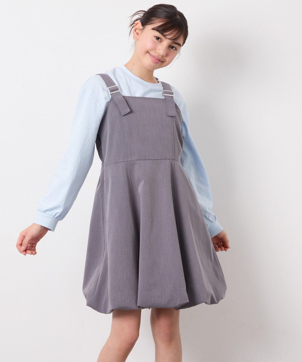 KJEFD41059 a.v.v KIDS(アー・ヴェ・ヴェ) [130-160]バルーンジャンスカ ダークグレー