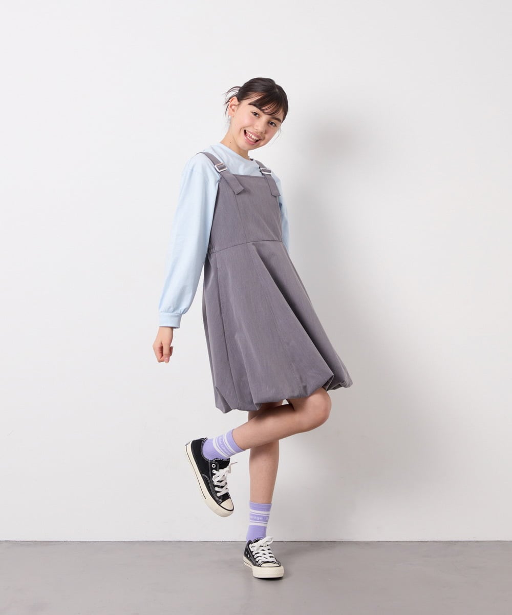 KJEFD41059 a.v.v KIDS(アー・ヴェ・ヴェ) [130-160]バルーンジャンスカ ダークグレー