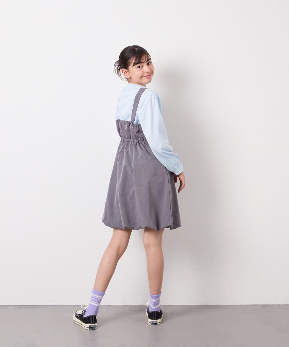 KJEFD41059 a.v.v KIDS(アー・ヴェ・ヴェ) [130-160]バルーンジャンスカ ダークグレー