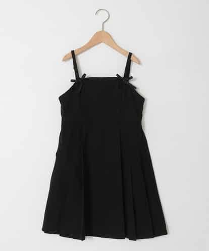 KJEFD42059 a.v.v KIDS [130-160]フロントリボンプリーツジャンスカ