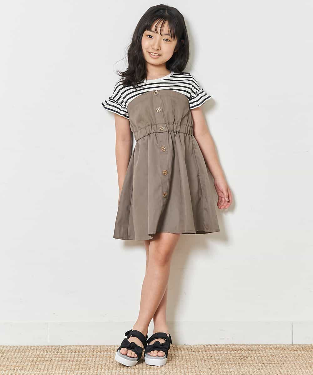 A V V Kids アー ヴェ ヴェ 100 130 ボーダードッキングワンピース Web限定サイズ イトキンオンラインストア