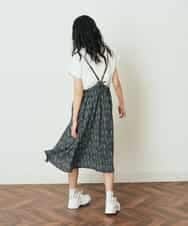 KJEFP40034 a.v.v KIDS(アー・ヴェ・ヴェ) [120-130]フラワープリントバックリボンワンピース ミント