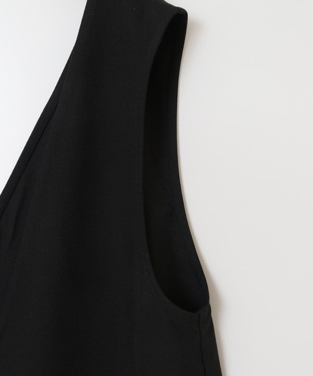 KJEFU44039 a.v.v KIDS(アー・ヴェ・ヴェ) [160]Vネックショートサロペット ブラック