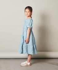 KJEFU46054 a.v.v KIDS(アー・ヴェ・ヴェ) [160]ティアードワンピース ブラック