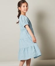 KJEFU46054 a.v.v KIDS(アー・ヴェ・ヴェ) [160]ティアードワンピース ブラック
