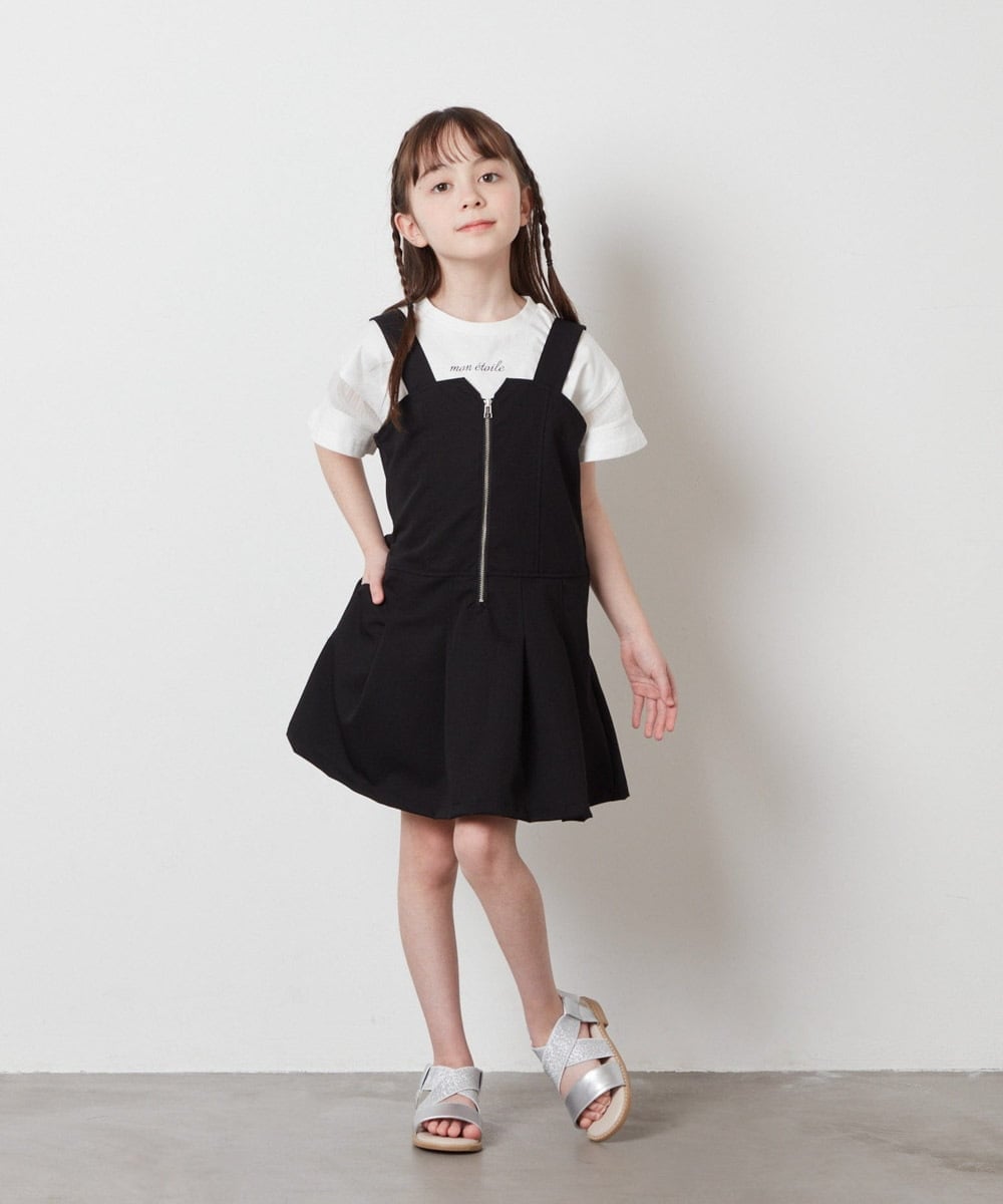 KJEFW40044 a.v.v KIDS(アー・ヴェ・ヴェ) [140-150]フロントジップジャンスカ ブルー