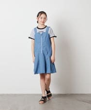 KJEFW40044 a.v.v KIDS(アー・ヴェ・ヴェ) [140-150]フロントジップジャンスカ ブルー