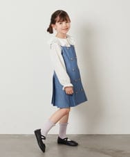 KJEFW43044 a.v.v KIDS(アー・ヴェ・ヴェ) [140-150]フロントボタンジャンスカ ブラック