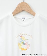 KJEGA80044 a.v.v KIDS(アー・ヴェ・ヴェ) [100-140]すみっコぐらしドッキングワンピース ライトブルー